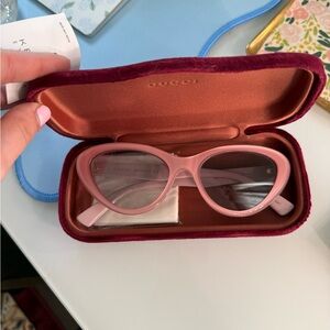 Gucci Blush Pink Cat-Eye Sunglasses